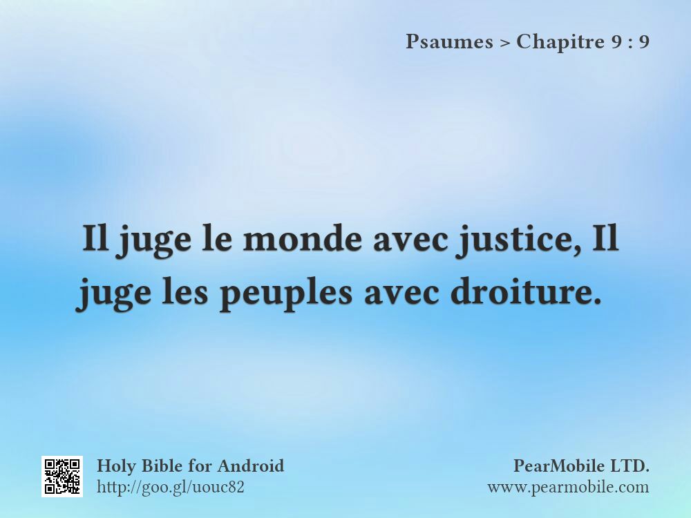 Psaumes, Chapitre 9:9